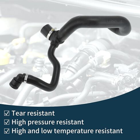 Radiator Hose Heater Hose Radiator Outlet Hose Pipe for BMW F22 F23 F30 F32 F33 F34 F36 335i GT XDrive No.11537594319 Rubber Coolant Pipe Black 1 Pc in Saudi Arabia