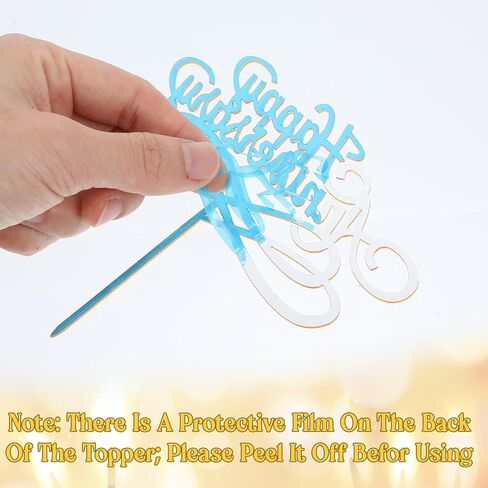 6 Pcs Gold Happy Anniversary Cake Topper, Happy Anniversary Decorations Sign for Birthday Wedding Anniversaries Party Valentine's Day Decorations Supplies in Saudi Arabia