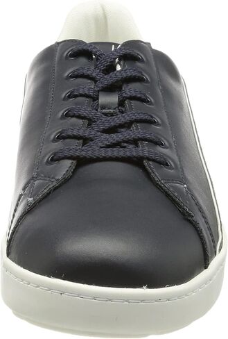 A|X Armani Exchange Men's Lace Up Logo Sneaker, Optical White + Black, 11 in Kuwait