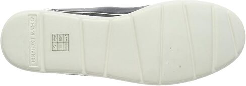 A|X Armani Exchange Men's Lace Up Logo Sneaker, Optical White + Black, 11 in Kuwait