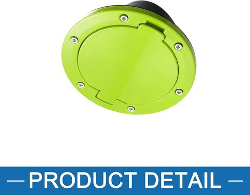 Gas Fuel Tank Cap Cover Locking Fuel Filler Cover Accessories for Jeep Wrangler 2007-2017 Aluminum Alloy ABS Green in Saudi Arabia