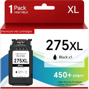 275 Black Ink Cartridge XL Replacement for Canon 275 Black Ink PG-275 XL 275XL Printer Ink Compatible with Pixma TS3720 TS3722 TS3520 TS3522 TS3500 TR4700 TR4720 Printer (PG-275XL Black) in Saudi Arabia