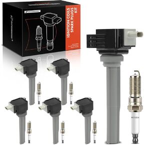 A-Premium Set of 12 Ignition Coil Pack and Iridium Spark Plugs Compatible with Ford F-150 2015-2017, Fusion 2017-2019, Edge 2015-2018 & Lincoln MKZ 2017-2020, MKX 2016-2018, Continental 2017-2020 in Kuwait