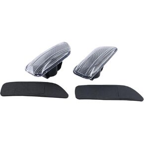 DVPARTS 1 زوج من مصابيح العلامات الجانبية للحاجز مصباح مؤشر إشارة الانعطاف بدون لمبة 30722642 30722641 متوافق مع فولفو S60 V70 S80 XC90 in Kuwait