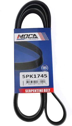 MOCA 5PK1745 EPDM Serpentine Belt fits 2013 for Cadillac ATS 2.0L 2.5L, 2016-2017 for Chevrolet Malibu 1.5L 1.8L 2.0L in Saudi Arabia