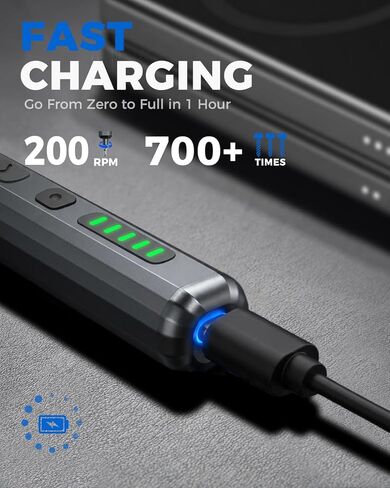 مجموعة مفك كهربائي صغير UnaMela: 140 في 1 مفك كهربائي صغير لاسلكي - 120 لقمة دقيقة، 5 إعدادات عزم الدوران، ضوء LED، مجموعة أدوات إصلاح مفك الطاقة المغناطيسية لأجهزة الكمبيوتر RC الإلكترونية in Kuwait