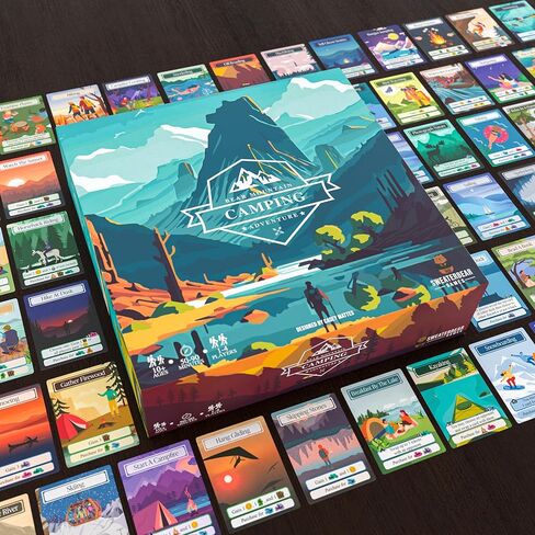 Bear Mountain Camping Adventure Board Game | Family Game for Young Camping Fans and Adults | Easy to Learn | Ages 10+ | for 1-4 Players | Perfect for Outdoor Enthusiasts in Saudi Arabia
