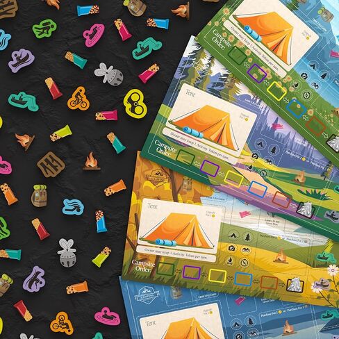 Bear Mountain Camping Adventure Board Game | Family Game for Young Camping Fans and Adults | Easy to Learn | Ages 10+ | for 1-4 Players | Perfect for Outdoor Enthusiasts in Saudi Arabia