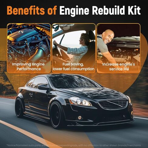 maxpeedingrods مجموعة حشية رأس الأسطوانة لفولفو C30 2004-2015 C70 2006-2013 S40 2004-2011 S60 2010-2015 V50 2005-2011 V60 2015، 2.5L L5، يستبدل HGS4504، HS54547 in Saudi Arabia
