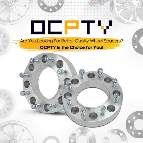 OCPTY 2PCS 8x200 to 8x200 Wheel Spacers 2 inch 14x1.5 Studs 142mm Hub Bore Forged Hub Centric Wheel Spacers 8 Lug fit for 3500 for F-350 Super Duty in Saudi Arabia