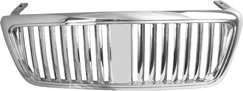 Spec-D Tuning Chrome Vertical Front Hood Grille Compatible with 2004-2008 Ford F150, 2006-2008 Lincoln Mark LT in Saudi Arabia