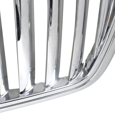 Spec-D Tuning Chrome Vertical Front Hood Grille Compatible with 2004-2008 Ford F150, 2006-2008 Lincoln Mark LT in Saudi Arabia