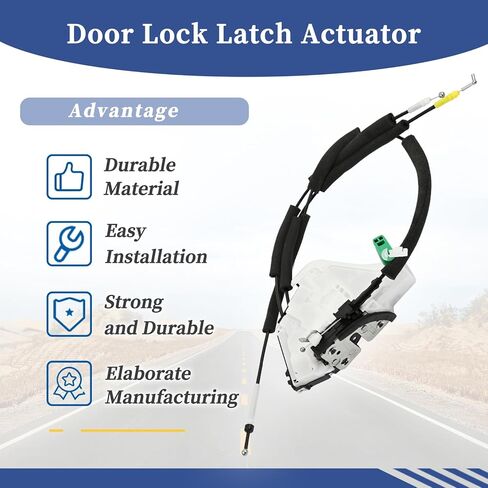 Front Left Driver Side Door Lock Latch Actuator Compatible with Nissan Sentra S SR SV 2020 2021 2022 2023 2024 Replace 80501-6LE1A 80501-6LB1A in Saudi Arabia
