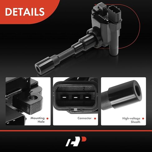 A-Premium 2 Ignition Coils with 2 Wire Compatible with Suzuki Esteem 1999 2000 2001 1.6L in Saudi Arabia