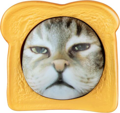 ORB Curiosities Pure Bread Squishy Cat Face - Slow Rising Cat Face and Bread Slice Squishies - Super Soft, Squishy Play and Stress Relief Toys - Fun Kawaii Sensory Fidgets for Kids and Adults in Kuwait