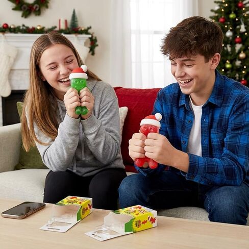 Incredible Novelties Sour Patch Holiday Scented Squishy Toys, 2-Pack (Green & Red) – Soft Translucent Fidget Squeeze Toys, Cherry & Lime Scent, Christmas Stocking Stuffers in Saudi Arabia
