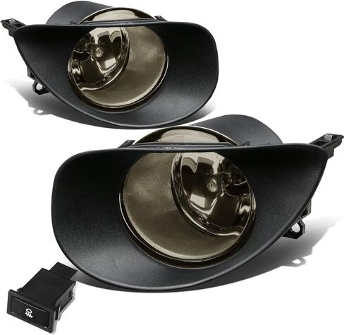DNA MOTORING FL-TYAR063D-CH Fog Light With Switch Driver & Passenger Side Enhance visibility [Compatible with 06-08 Yaris Hatchback] in Saudi Arabia