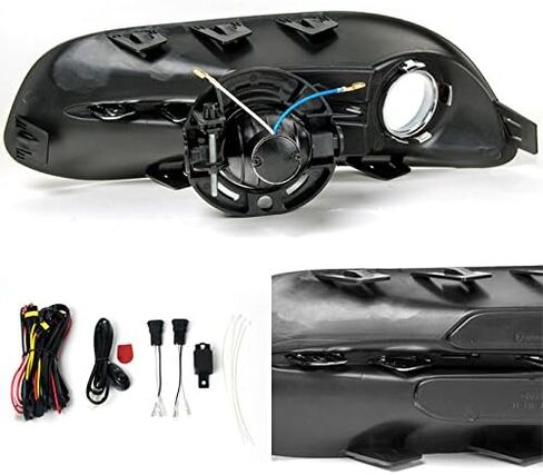 AKKON - For 13-16 Dodge Dart Bumper Projector Fog Lights Lamps w/Switch + Wiring + Bulbs (Left & Right) Set in Kuwait