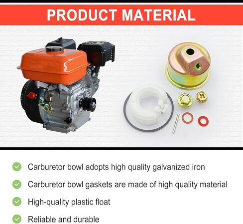 Carburetor Kit Needle Bowl Float Gasket Seal Pin Compatible with Honda GX120 GX160 GXV140 GXV160 GX200 GXV120 Start Electric Generators/Water pump/Lawnmowers/ATV/Outboard Motors etc in Saudi Arabia