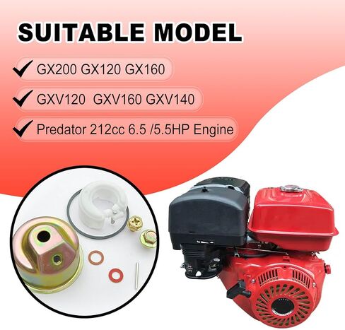 Carburetor Kit Needle Bowl Float Gasket Seal Pin Compatible with Honda GX120 GX160 GXV140 GXV160 GX200 GXV120 Start Electric Generators/Water pump/Lawnmowers/ATV/Outboard Motors etc in Saudi Arabia