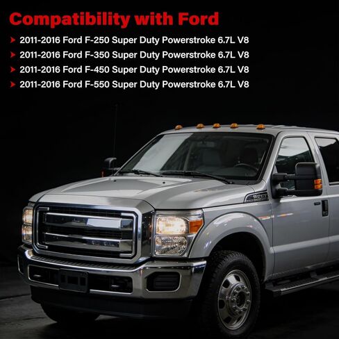 طقم فلتر متوافق مع Ford F250 F350 F450 F550 2011-2016 6.7L Super Duty. استبدال FD4615، BC3Z9N184B، P6128، DPA6109 فاصل الوقود/الماء، فلتر الوقود، فلتر الزيت، فلتر الهواء in Kuwait
