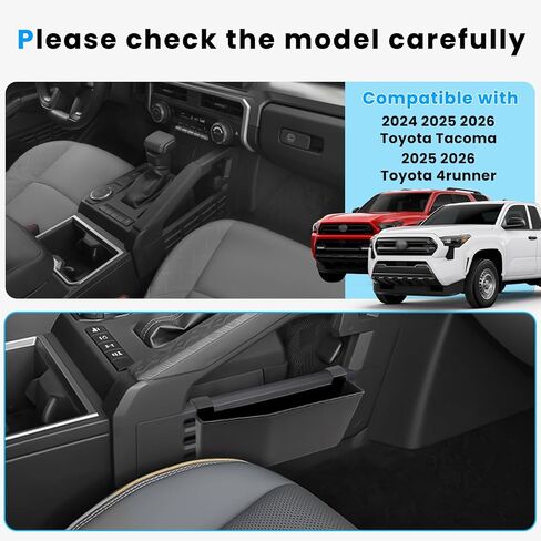 Center Console Organizer Compatible with Toyota Tacoma 2024 Front Door Handle Storage Box Interior Insert Tray Accessories in Kuwait