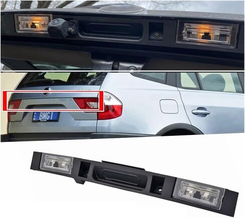 Touring Boot Trunk Lid Rear Handle with Key Button Compatible with BMW E83 X3 2004-2010 Car Tailgate Switch Assembly Accessories 51133403611 in Saudi Arabia