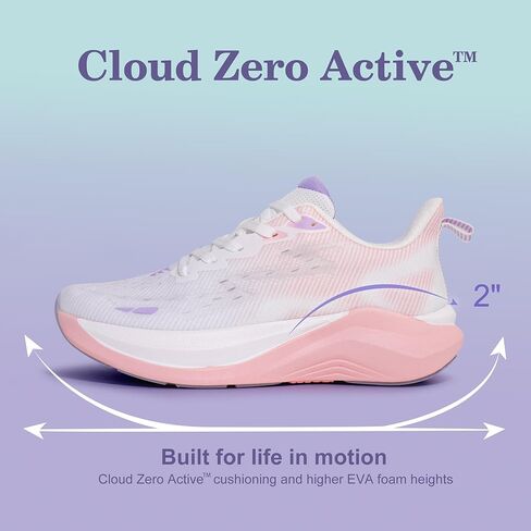 Hawkwell Women's Cloud Zero Active Nursing Shoes Cushion Breathable Tennis Walking Gym Medical Work Sneakers in Kuwait