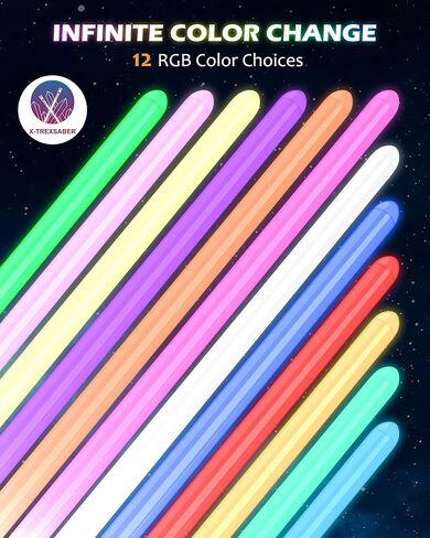 Lightsaber Metal Hilt Light Saber, Force Rechargeable 1Pack 12 Colors in Gradient Lightsabers for Dueling,Real Dueling Lightsaber for Adults,FX Sound Light Sabers for Kids,Galaxy War Fighters Cosplay in Kuwait