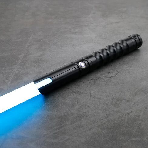 Lightsaber Metal Hilt Light Saber, Force Rechargeable 1Pack 12 Colors in Gradient Lightsabers for Dueling,Real Dueling Lightsaber for Adults,FX Sound Light Sabers for Kids,Galaxy War Fighters Cosplay in Kuwait