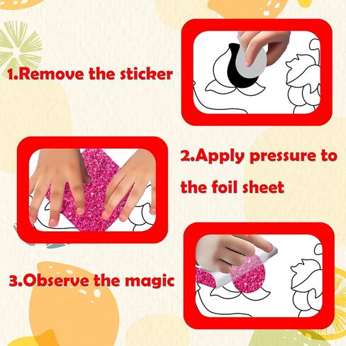 XHX Art & Craft Activity - Foil Fun, No Mess Art for Kids, Craft Kits & Supplies, DIY Creative Activity, Gifts for Boys & Girls Ages 4, 5, 6, 7, 8, 9, Travel Toys (Glittery Girls) in Kuwait