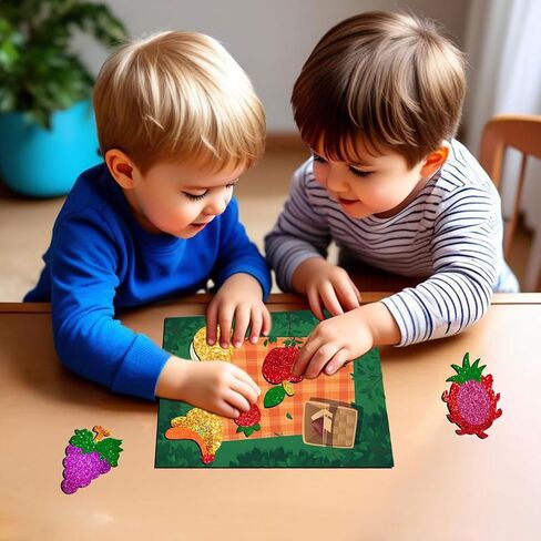 XHX Art & Craft Activity - Foil Fun, No Mess Art for Kids, Craft Kits & Supplies, DIY Creative Activity, Gifts for Boys & Girls Ages 4, 5, 6, 7, 8, 9, Travel Toys (Glittery Girls) in Kuwait