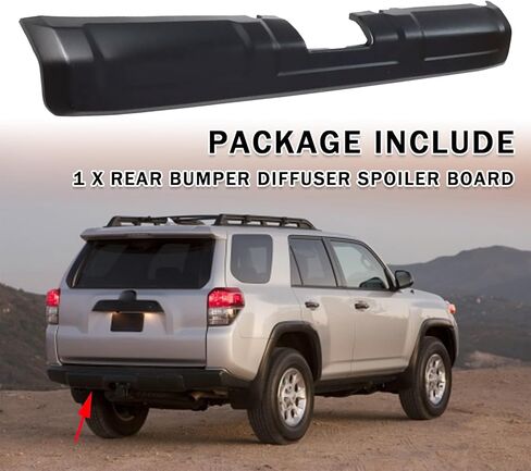 Rear Bumper Lower Valance Panel Bumper Molding Replace Fit For 2016-2023 Toyota 4Runner TRD Matte Black Exterior Car Accessories 5216935110 TO1195105 in Saudi Arabia