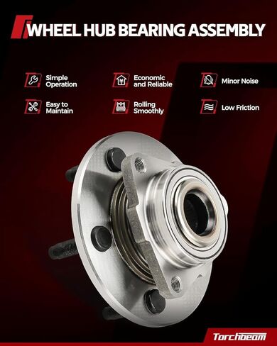 Torchbeam 513220 Front Wheel Bearing Hub Assembly for 2005-2014 Outback, 2005-2014 Legacy 2 PCS 5 Lugs in Saudi Arabia