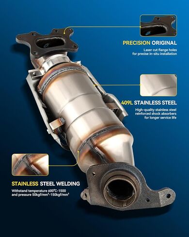 طقم المحول الحفاز الأمامي PHILTOP متوافق مع Honda Civic 2006-2011 1.8L استبدال # 16448 Direct-Fit (متوافق مع EPA) in Saudi Arabia