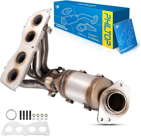 مجموعة المحول الحفاز الأمامي من PHILTOP مناسبة لـ 2012-2017 Camry 2.5L، 2016-2018 RAV4 2.5L، 2013-2018 ES300h/ Avalon 2.5L، 2018-2020 NX300h 2.5L 2.5L - استبدال # 16692، 641489، 674041 (متوافق مع وكالة حماية البيئة) in Saudi Arabia
