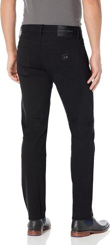 A|X Armani Exchange للرجال 5 جيوب مستقيمة داكنة شطف، Indigo Denim/Indigo، 33 in Kuwait