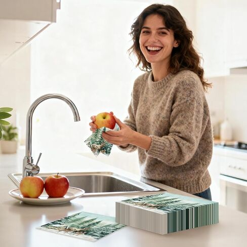 40 قطعة من المناديل الورقية لعيد الميلاد، مناديل عشاء ندفة الثلج لعيد الميلاد، زينة عيد الميلاد في بلاد العجائب الشتوية، زينة ندفة الثلج منديل ديكور شتوي لعيد الميلاد in Kuwait