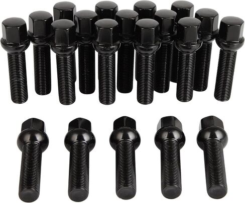 SCITOO 20 قطعة سوداء 14 × 1.5 مسامير العروة 45 مم عرقوب 69 مم مسامير عروة مقعد الكرة الشاملة تناسب Audi 100 100 Quattro 200 5000 5000 Quattro 80 80 Quattro 90 90 Quattro A1 A3 A3 e-tron in Kuwait