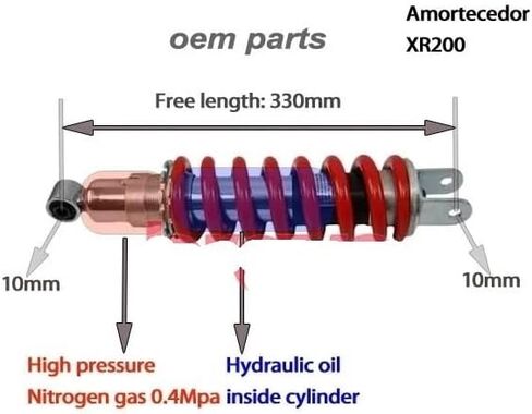 Rear Shock Absorber Motorcycle Motorcycle Shock Absorber Used for Xr200 in Saudi Arabia