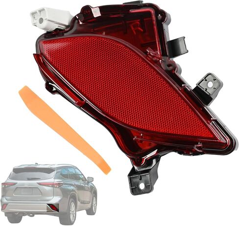 81480-0E060 Rear Passenger Side Bumper Reflector Light Lamp Fit for Toyota Highlander 2020 2021 2022 2023 Right Side in Saudi Arabia