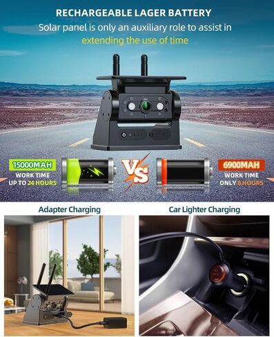 RV Wireless Backup Camera Plug and Play: Pre-Wired for Furrion System Recording Back Rear View Camera Easy Setup for Truck Trailer Motorhome Night Vision HD 1080P 7'' Monitor Split Screen Xroose CW7 in Kuwait