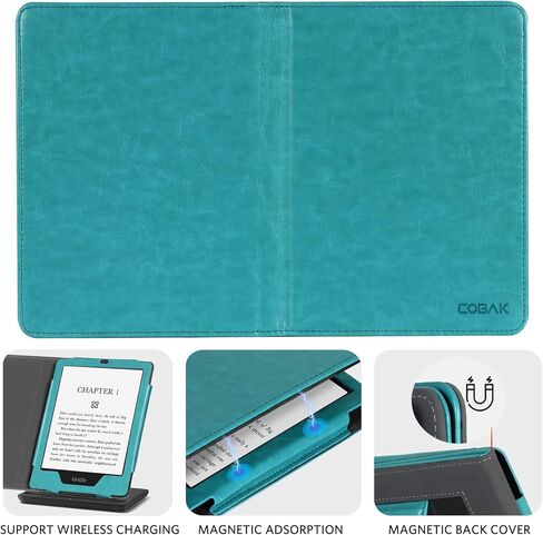 CoBak Case for Kindle Paperwhite - All New PU Leather Cover with Auto Sleep Wake Feature for Kindle Paperwhite Signature Edition and Kindle Paperwhite 11th Generation 2021 Released in Kuwait