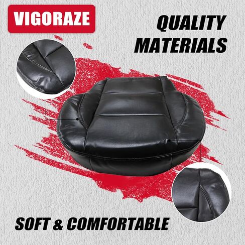 Driver Bottom Leather Replacement Seat Cover Dark Gray Compatible with Nissan Titan SV SL 2005 2006 2007 2008 2009 2010 2011 2012 2013 2014 2015 in Saudi Arabia