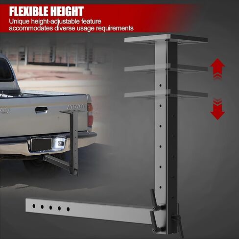 Heavy-Duty Hitch Mount Vise Plate Holder with Adjustable Height - Fits 2 inch x 2 inch Receiver with Standard Mounting Vise Plate in Saudi Arabia
