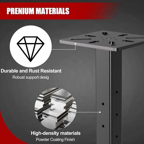 Heavy-Duty Hitch Mount Vise Plate Holder with Adjustable Height - Fits 2 inch x 2 inch Receiver with Standard Mounting Vise Plate in Saudi Arabia