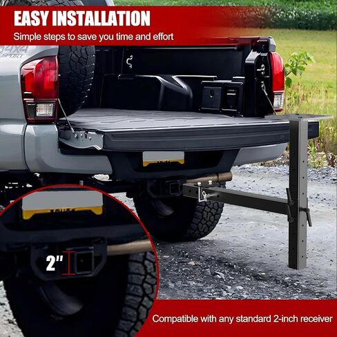Heavy-Duty Hitch Mount Vise Plate Holder with Adjustable Height - Fits 2 inch x 2 inch Receiver with Standard Mounting Vise Plate in Saudi Arabia