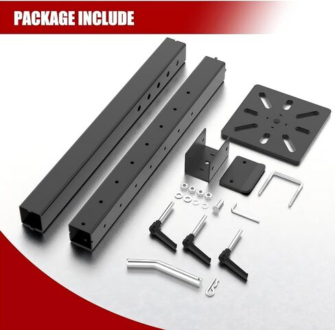 Heavy-Duty Hitch Mount Vise Plate Holder with Adjustable Height - Fits 2 inch x 2 inch Receiver with Standard Mounting Vise Plate in Saudi Arabia