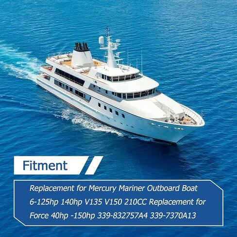 WFLNHB ملف الإشعال 18-5186 استبدال المعدن المطاطي للقارب الخارجي Mercury Mariner 6-125hp 140hp V135 V150 210CC لاستبدال القوة 40hp -150hp 339-832757A4 339-7370A13 in Saudi Arabia