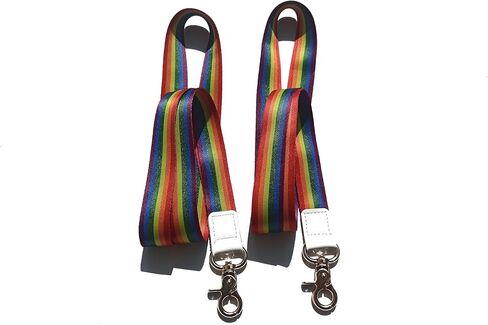 قوس قزح شارة الحبل مع سلسلة المفاتيح التقدم فخر العلم LGBTQ طويلة الرقبة الحبل سلسلة المفاتيح، بارد الحبل مفتاح الحبل قوس قزح الحبل مع شارات حامل مثلي الجنس فخر العلم الحبل لمفاتيح الرقبة الحبل in Kuwait